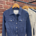 Blue denim style cotton jacket