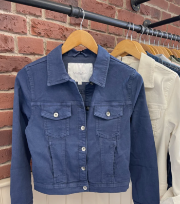 Blue denim style cotton jacket