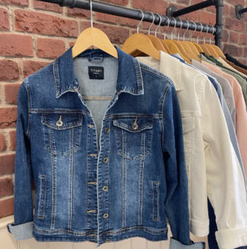 Blue denim jacket sizes 10-18