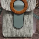 Mint Rattan Buckle front mini bag